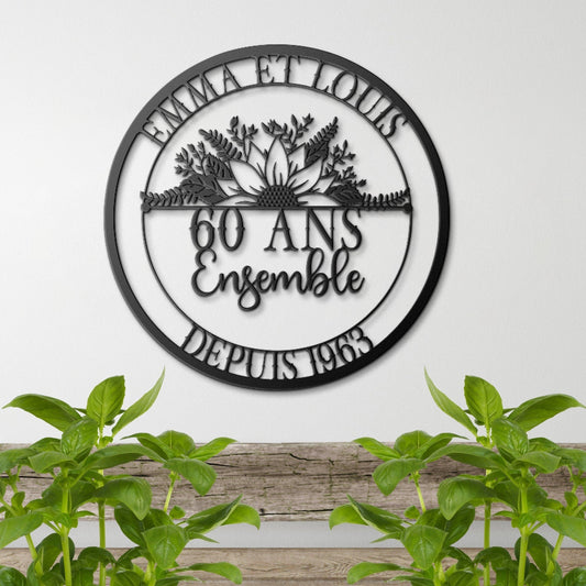 60 Ans Anniversaire de Mariage, Cadeaux de Mariage, 60 Ans Ensemble, Cadeau d'anniversaire Pour les Parents, Cadeau Pour Couple